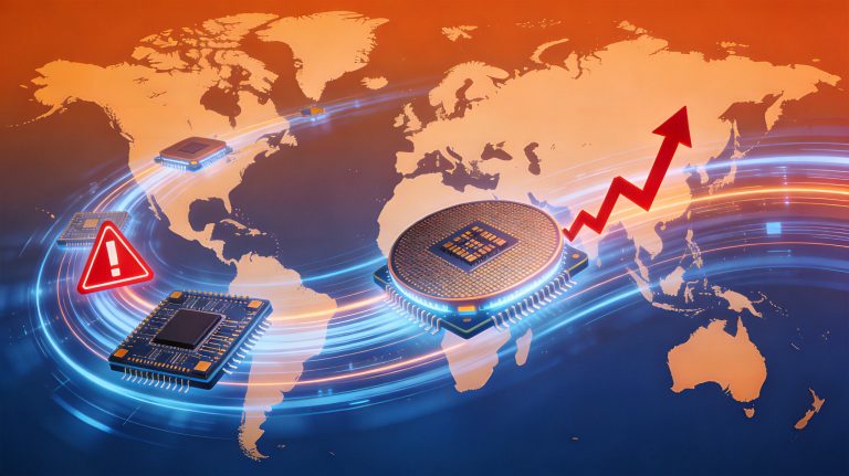 Semiconductor supply chain crisis and price surge with global trade indicators