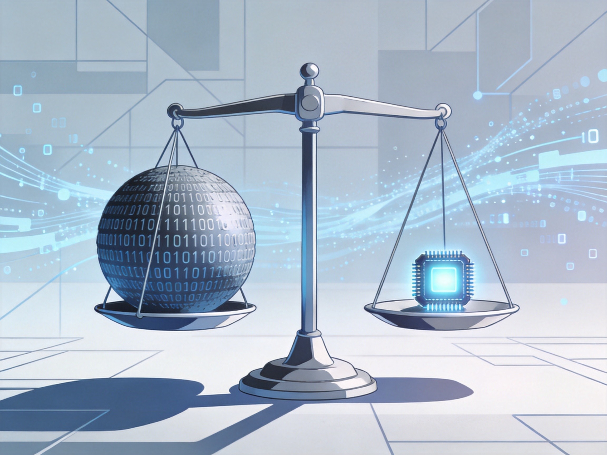 AI compute supply versus demand imbalance visual metaphor